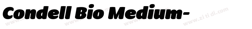 Condell Bio Medium字体转换